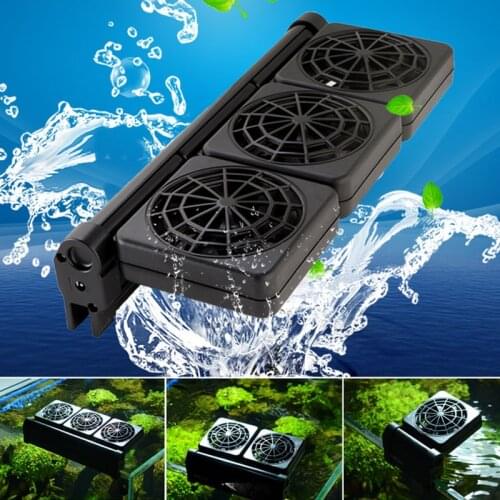 100-240V Aquarium Chiller Cooling Fan Adjustable Fish Tank Cold Wind Chiller Temperature Control Water Cooler for Aquarium