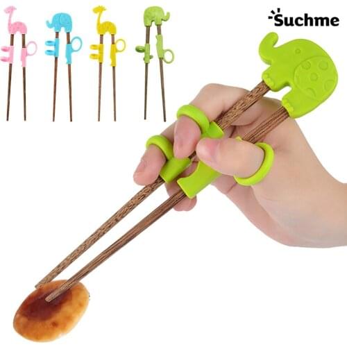 1.7cm Learning Training Chopstick Kids Home Kitchen Supplies Eco Friendly Household Chinese Tableware Bamboo Solid Wood Material