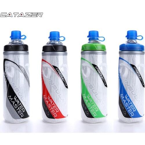 610ml Bicycle Bottle Keep Cold Bottle Cycling Climbing Hiking Drink Bottle Cooler Warmer Outdoor Sport Bike Plastic Water Bottle