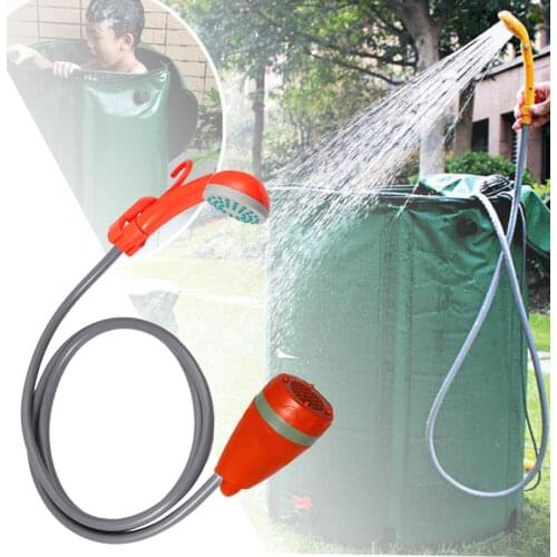 Portable USB Shower Handheld Kit Handheld Shower Head Camping Showers with Water Pump for Camping Handhold Shower