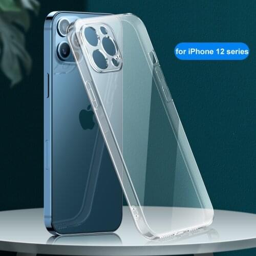 Lens Protection Clear Phone Case For iPhone 12 Pro Max Mini Case Silicon Soft Back Cover For iPhone 12 Slim Full Protection Case