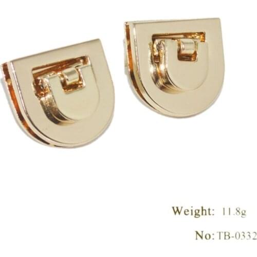 Buckle Twist Lock Hardware For Shoulder Bag Shape Handbag DIY Turn Lock Bag Clasp 28GD