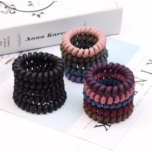 1/5Pcs Elastic Rubber Hair Bands Telephone Wire Scrunchies Headbands for Women Hair Rope Scrunchie Hair Accessories for Girls