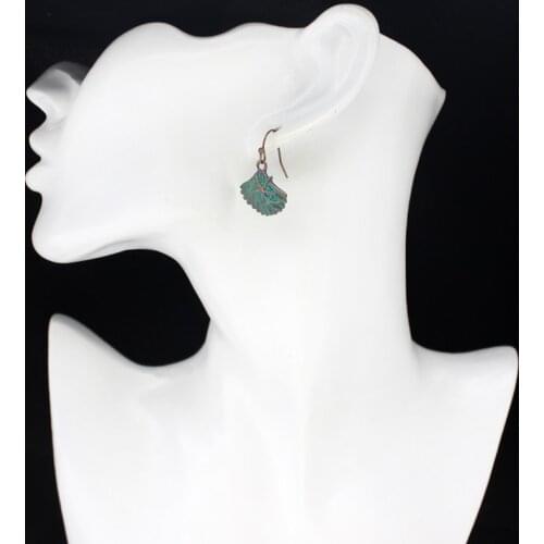 Fashion Beach Ocean Wind Series Conch Shell Starfish Pearl Shape Earrings Imitation bronze vintage metal creative jewelry