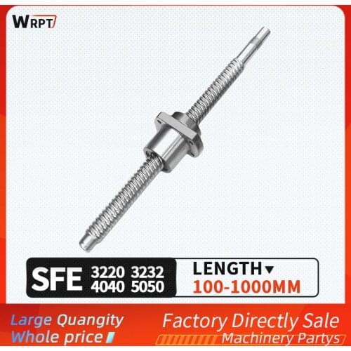 SFE3220 / SFE3232 / SFE4040 / SFE5050 Vite di comando grande Sfe 100mm-1000Mm BKBF elaborazione finale 1Pc + 1Pc singolo dado