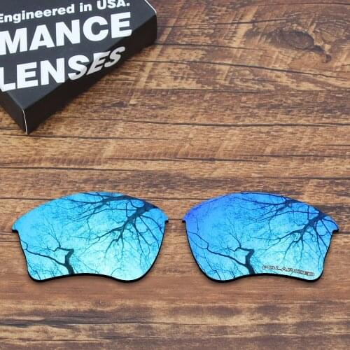 ToughAsNails Resist Seawater Corrosion Polarized Replacement Lenses for Oakley Half Jacket XLJ Sunglasses Blue Mirrored