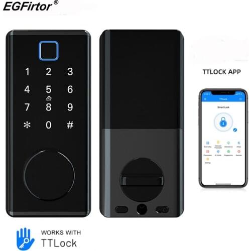 Bluetooth Smart Door Lock Keypad Smart Deadbolt Lock APP Remotely Handle Free Reversible Keyless Door Lock For Home Office