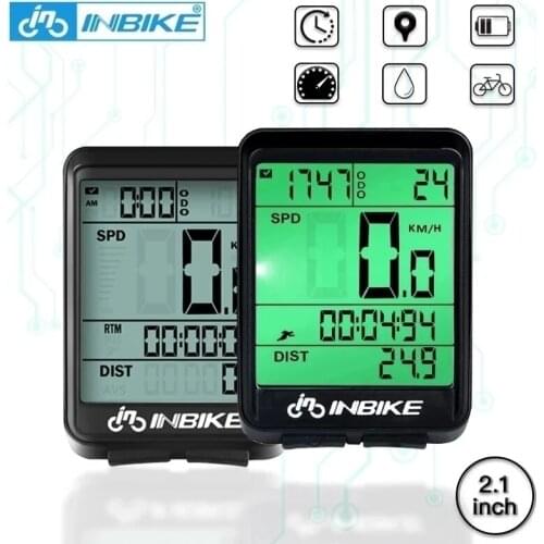 INBIKE Waterproof Bicycle Computer Wireless And Wired MTB LED Digital Rate Bike Cycling Odometer Stopwatch Speedometer Watch