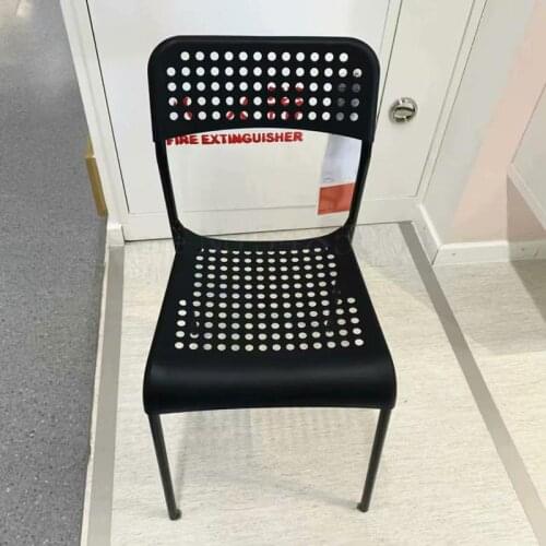Ade Back Chair Simple Nordic Office Outdoor Leisure Dining Chair Can Be Stacked