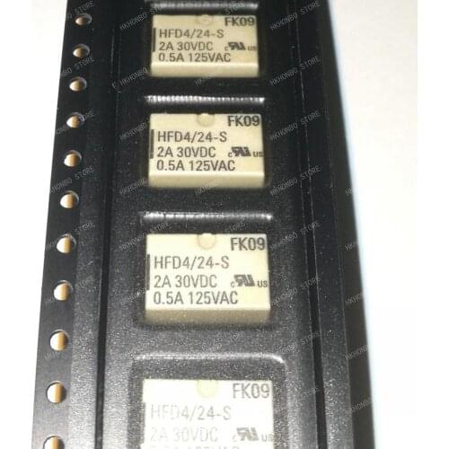 100% New SMD Relay HFD4/5-S HFD4/12-S HFD4/24-S HFD4/3-S