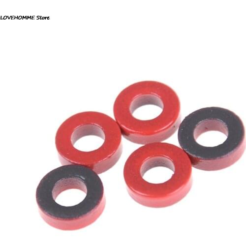 5pcs/lot T37-2 Carbonyl Iron Powder Coregray High Frequency Magnetic Core Coating Red Carbonyl Iron Core
