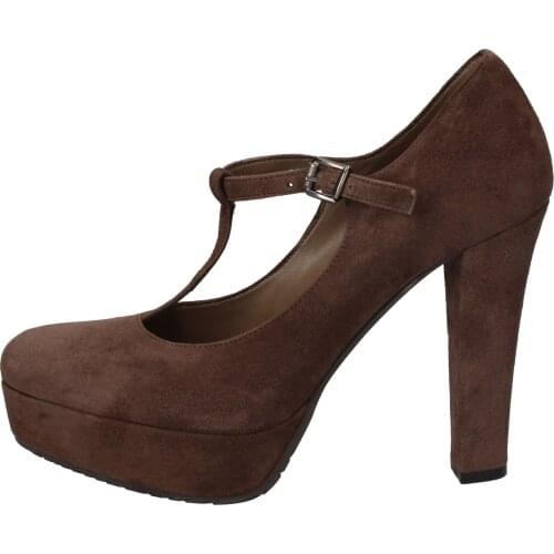 ALBANO pumps women brown suede