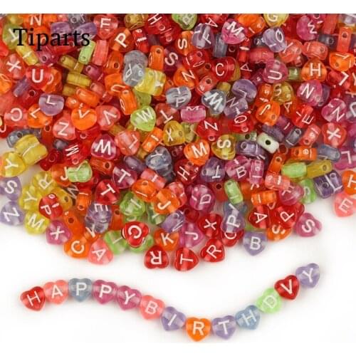 100pcs/ Mixed Candy Irregular Plastic Beads Round Alphabet Loose Spacer Beads For Jewelry Making Handmade Diy Bracelet Necklace