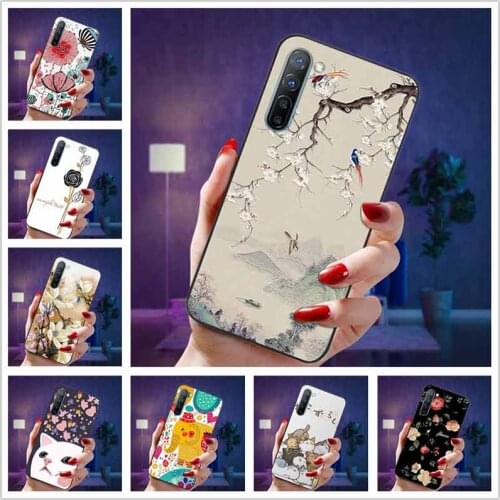 For OPPO Reno 3A Case Relief Flower TPU 3D Emboss Silicone Phone Cases For OPPO Reno3A Janpan Shockproof Cover Coque Reno 3 A 3A