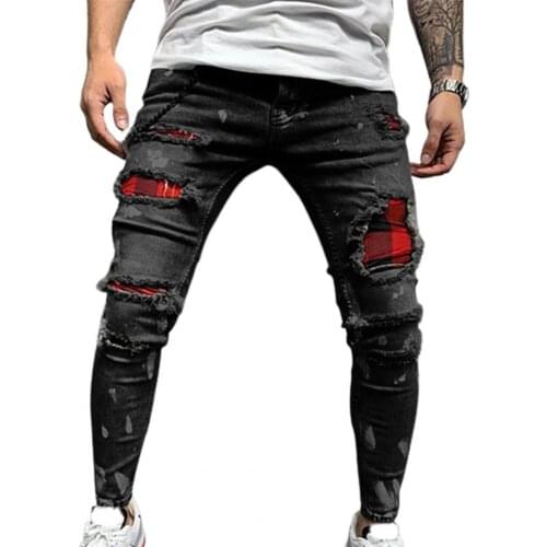 Jeans Jeans Summer COOL Multi Pockets Ripped Holes Denim Mid Waist Stretchy Tassel Skinny Jeans Streetwear Party