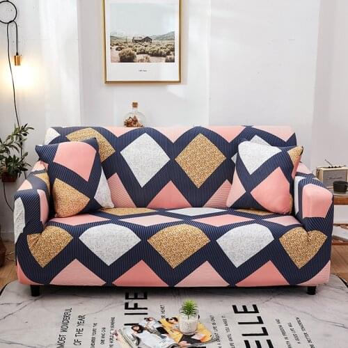 Space Lattice Elastic Sofa Cover Stretch Sofa Slipcovers for Living Room Sectional Corner Chair Protector Couch 1/2/3/4 Seater
