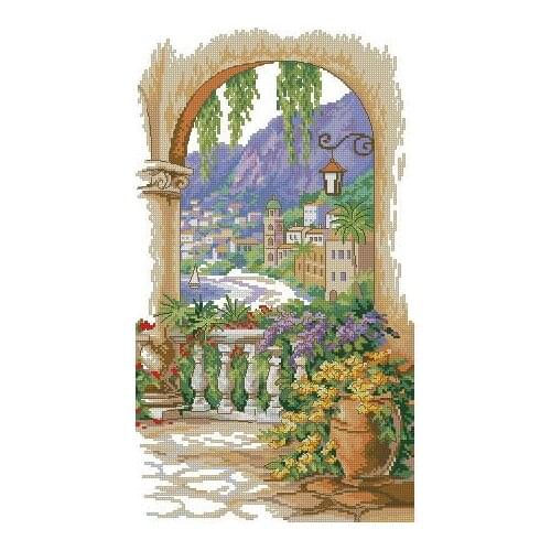 FJ143 For Needlework Kit NOT PRINTED Cross stich Painting Set Cross Stitch Kits Cross-stitch Embroidery Set Stitch Kits Cross