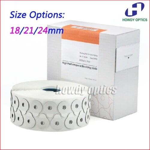 A23S/M/L optional Eyeglasses lens edging adhesive blocking pad 18mm 21mm 24mm