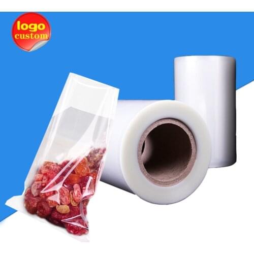 Smooth vacuum packaging roll Storage meat rice snacks cereals Seafood dog cat food vegetable for factory Plastic fresh film bag