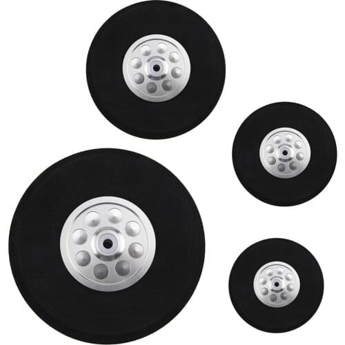 2pcs Sponge Wheel With Aluminum Hub 3inch 3.5inch 4inch 4.5inch For RC Model Airplane