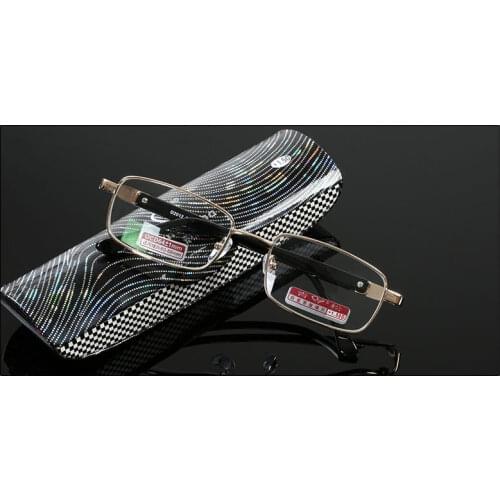 Leesbril Coating Reading Glasses Fashion Business Anti Fatigue Radiation Lens With Case +4.5 +5 +5.5 +6 +6.5 +7 +7.5 +8 To +12