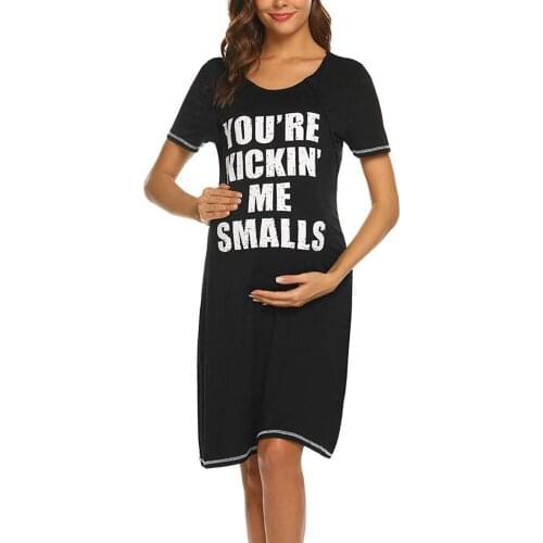 Summer new hot sale womens big belly costume letter printed clothing skirt tops pregnant women skirt nursing skirt dress