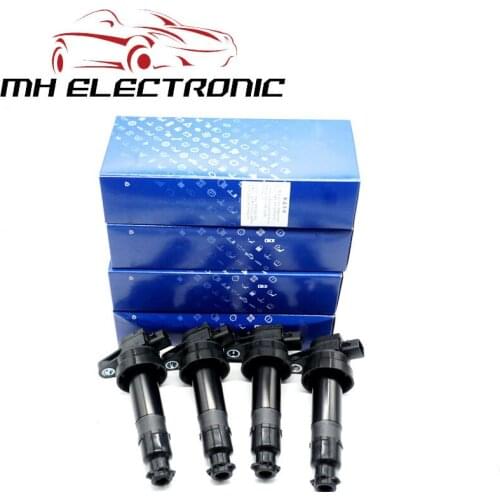 MH ELECTRONIC 4pcs/lot 27301-2B000 273012B000 Ignition Coil For Hyundai i20 i30 IX20 Kia Cee'D Cerato Rio Soul 2004 - 2018 New