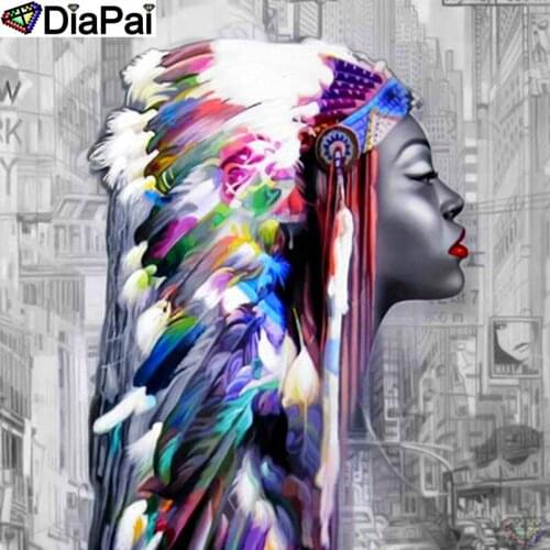 DIAPAI 3D Diamond Painting "Beauty character"DIY Full Rhinestones Drill Cross stitch Kits Square Round Diamond Embroidery A25503
