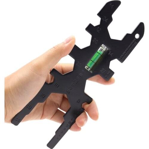 2 kinds of High Carbon Steel Multi-function Wrench Set Bathroom Wrench Tool Faucet Water Pipe Black Household Repair Tools Set