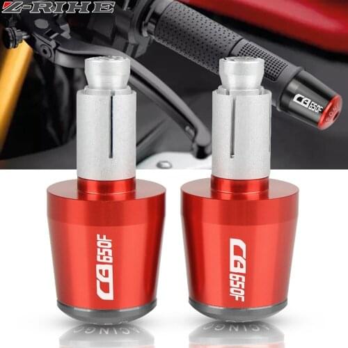 For HONDA CB650 CB650F 2014 2015 2016 2017 Handlebar Grips Motorcycle Accessories Bar Ends Hand Grip Handlebar End Caps Red