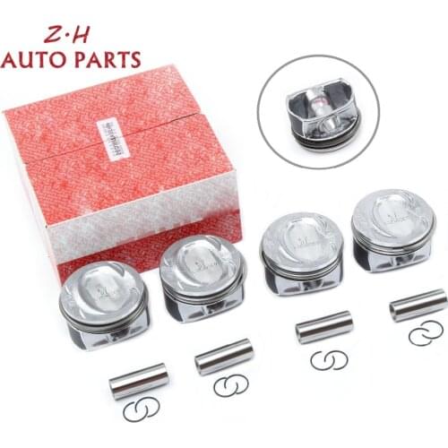 NEW EA111 Engine Piston & Ring Set 03C 107 065 AP For Audi A1 A3 S3 VW Golf Jetta Passat Tiguan Seat Skoda 1.4TSI CAXA CAXC