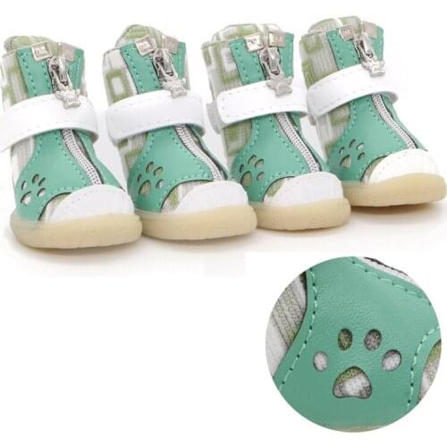 New Pet Dog Shoes For Spring Summer Breathable Mesh Non-slip Wear-resistant Dog Shoes Pet Shoes for Small Medium Dogs