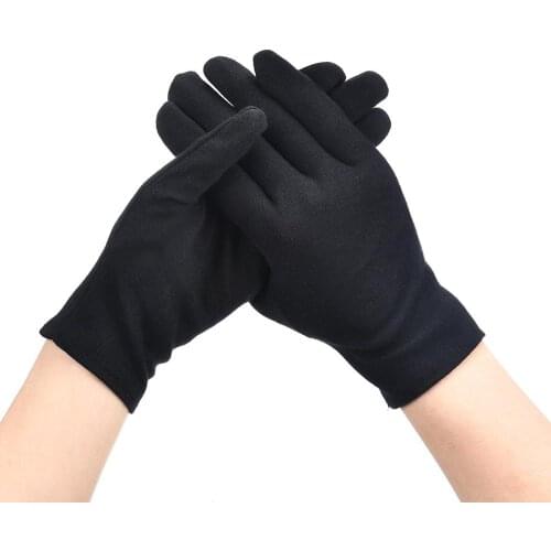 1Pair Women Men Gloves Black White Etiquette Thin Gloves Stretch Sunscreen Gloves Driving Gloves Dance Tight Jewelry Gloves