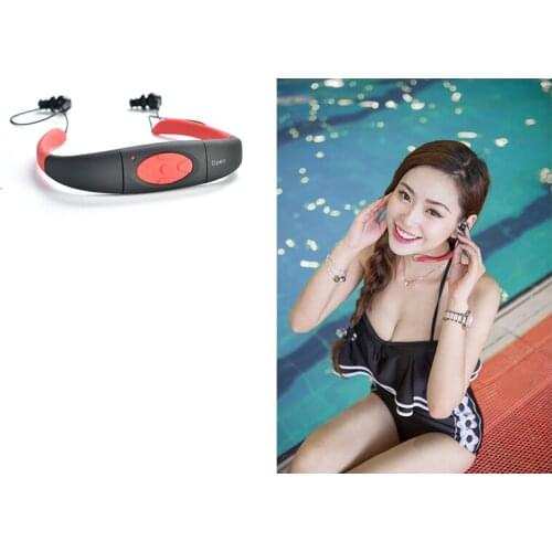 Sport Music 8GB Memory Underwater MP3 Player Radio FM Head Wearing MP 3 Players Diving Swim Surfing Sports Super IPX8 Waterproof