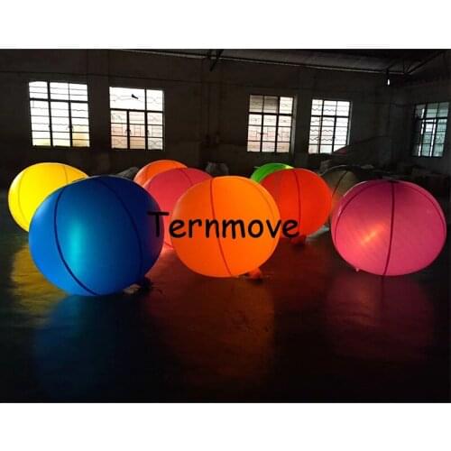 LED helium balloon,advertising balloon with Led light pvc promotion helium balloon air tight sky balloons