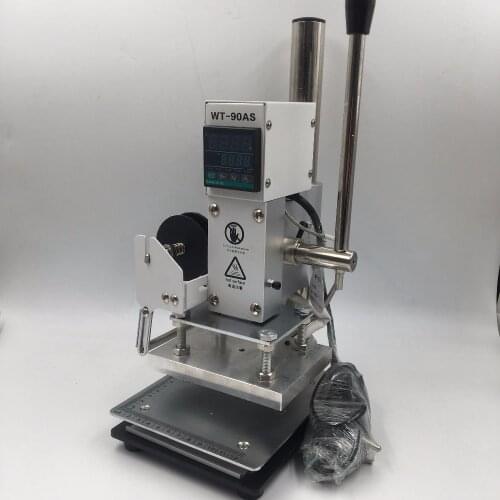 ToAuto Digital Hot Foil Stamping Machine Large 10x13cm logo embossing Tool Manual LOGO Branding PVC Card Paper Printing Machine