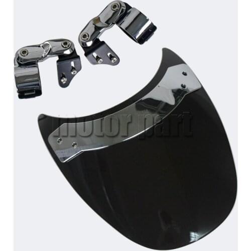 9'' Windscreen For Harley Davidson Softail Deuce FXSTD Standard FXST Sportster XL50 50th Anniversary Motorcycle Fork Windshield