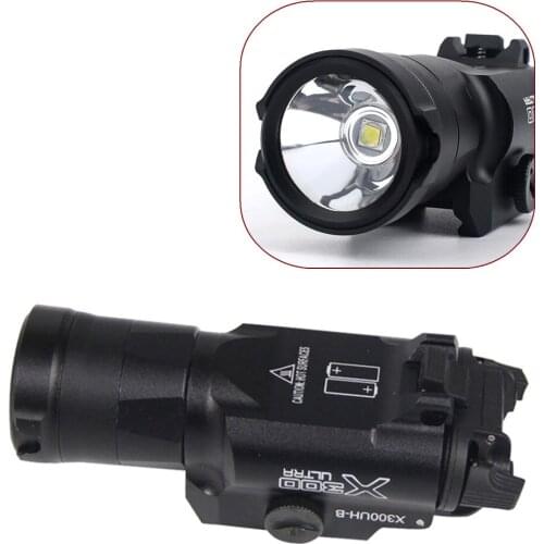 Glock Flashlight Tactical Weapon light X300UH-B Pistol gun White LED Hunting Flashlight For 20mm Picatinny Rail