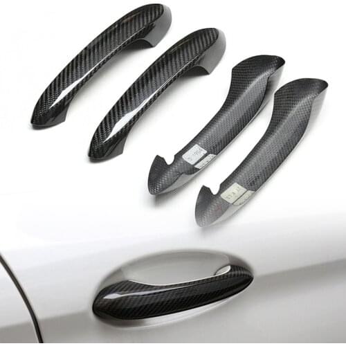 BMW Dry Carbon Fiber Door Handle Protection Decoration Cover Modified for New 3 Series 5 Series, X3, X4, X5