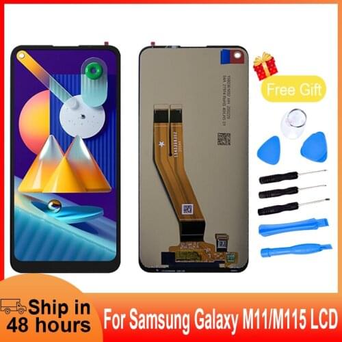 LCD For SAMSUNG Galaxy M11 Display SM-M115 M115F M115G/DS Touch Screen Digitizer Assembly for samsung m11 lcd