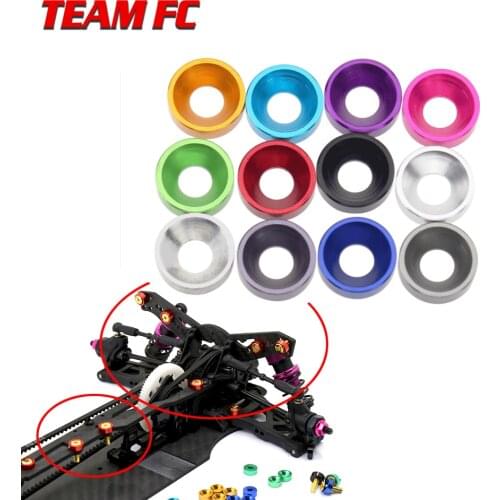 25pcs M2 M3 M4 M5 M6 Aluminum Colourful Anodized Countersunk Head Bolt Washers Gasket Red/Grey/Gold/deep Blue/Black/pink/purple