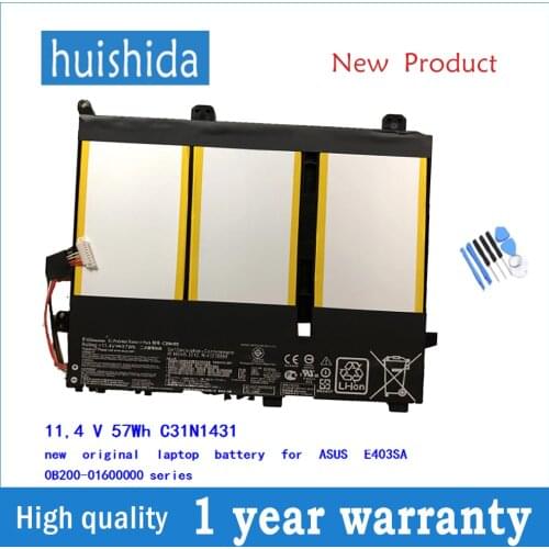 11,4 V 57Wh C31N1431 new original laptop battery for ASUS Eee E403SA 0B200-01600000 series