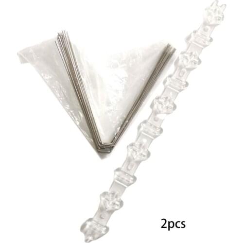 2 Sets 25cm Stainless Steel Bird Repellent Spikes Anti Pigeon Nail Deterrent Fence for pigeons owl small birds fence