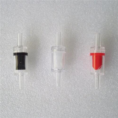 100 pcs Aquarium One Way Non-Return Check Valve Fish Tank Co2 System Air Pump Red Black Clear Optional