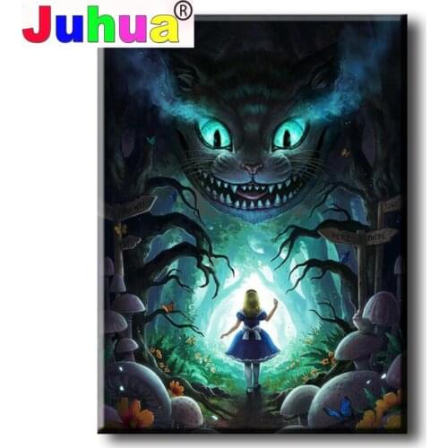 Diamond Painting Mushroom Girl Cartoon art,for Children Birthday,holiday,Party Top Gift, Mosaic Embroidery full drill Wonderland