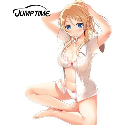 JumpTime 13cm x 9cm Anime Love Live! Sexy Hot Girl Ayase Eri Vinyl Car Window Fridge Decal Sticker Beautiful Graphic