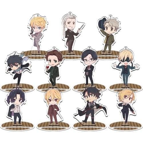 Anime MORIARTY THE PATRIOT William Sebastia Albert James Moriarty Cute Pendant Keychain Acrylic Stand Figure Model Desktop Toy