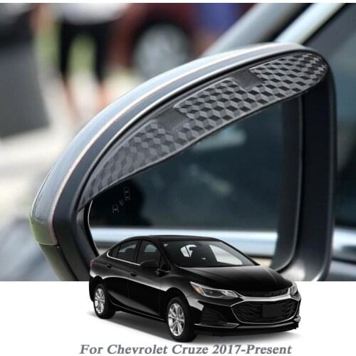 Car Rearview Mirror Rain Eyebrow Auto Shield Snow Guard Sun Side Visor Shade Protector For Chevrolet Cruze 2017-PresentAccessory