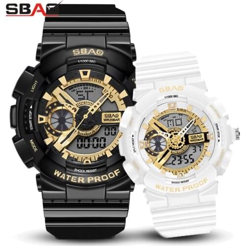 New Black Gold Watch Men Luxury Dual Display Led Luminous Waterproof Man Digital Wristwatches Men Women Gift Clock Zegarek Meski