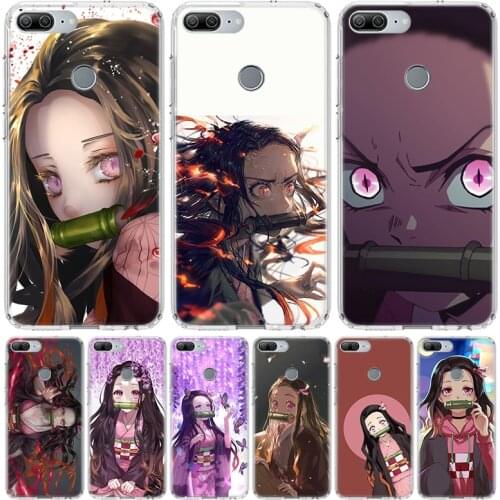 Demon Slayer Kamado Nezuko Phone Case for Huawei Honor 10 9 Lite Y9 Y5 Y6 Y7 2019 8X 8A 8S 7A 7X 10i 20i Pro V30 Art Coque Capa